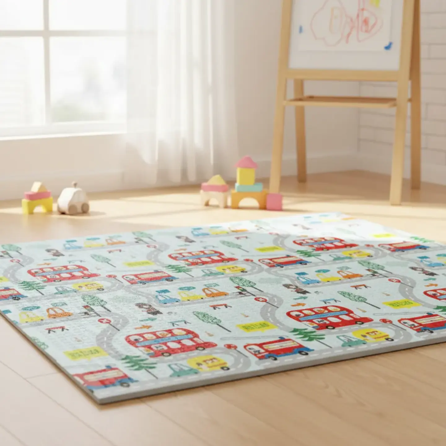 Alfombra De Juegos Plegable Bebé Antigolpes Espesor 0.8cm 6