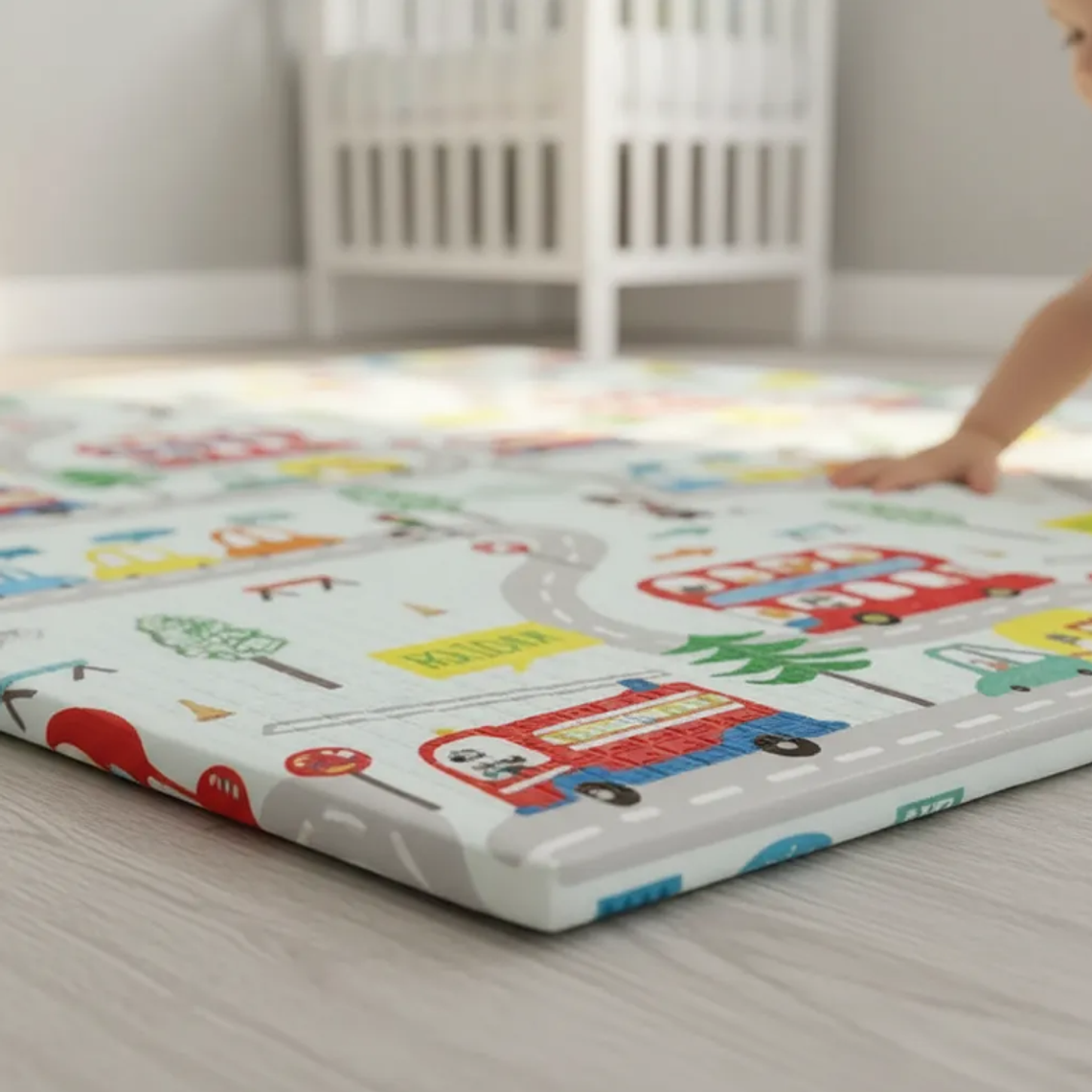 Alfombra De Juegos Plegable Bebé Antigolpes Espesor 0.8cm 7