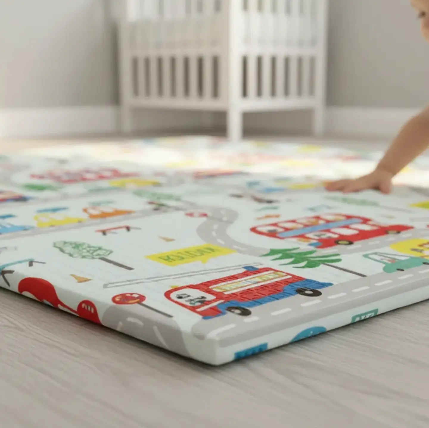 Alfombra De Juegos Plegable Bebé Antigolpes Espesor 0.8cm 7