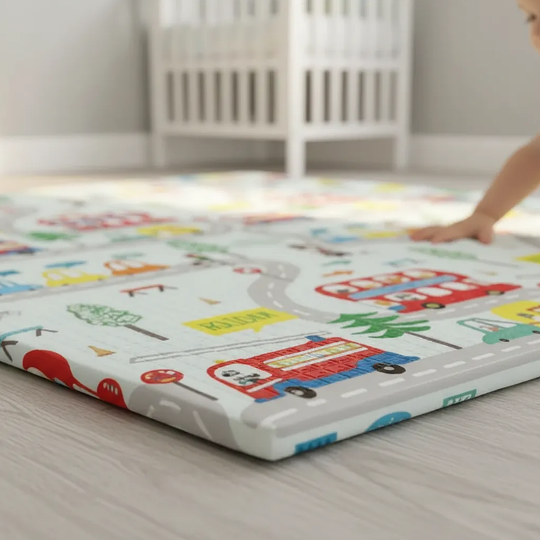 Alfombra De Juegos Plegable Bebé Antigolpes Espesor 0.8cm 7