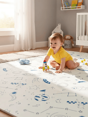 Alfombra Goma Eva Infantil 180x200cm Espacio 
