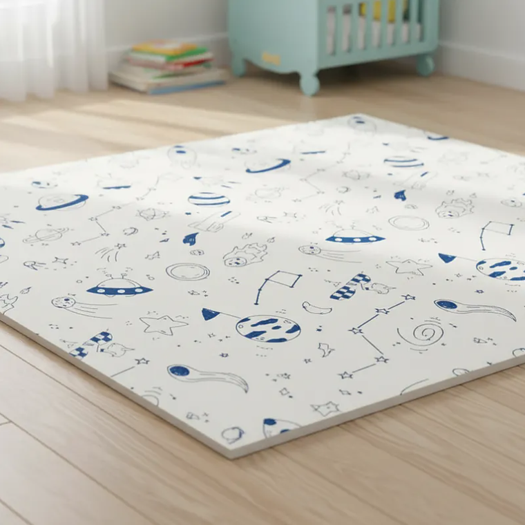 Alfombra Goma Eva Infantil 180x200cm Espacio  4