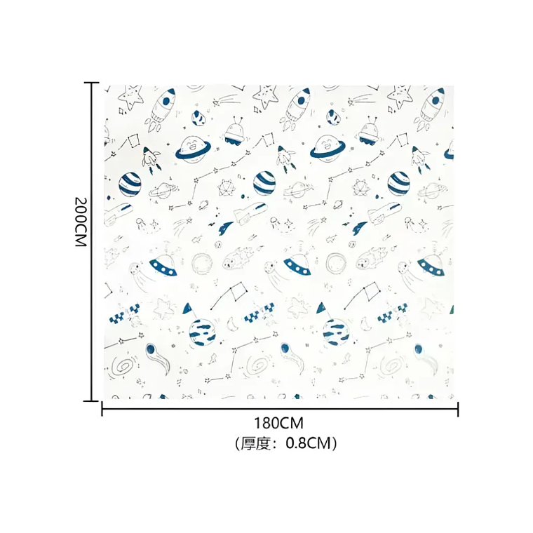 Alfombra Goma Eva Infantil 180x200cm Espacio  5