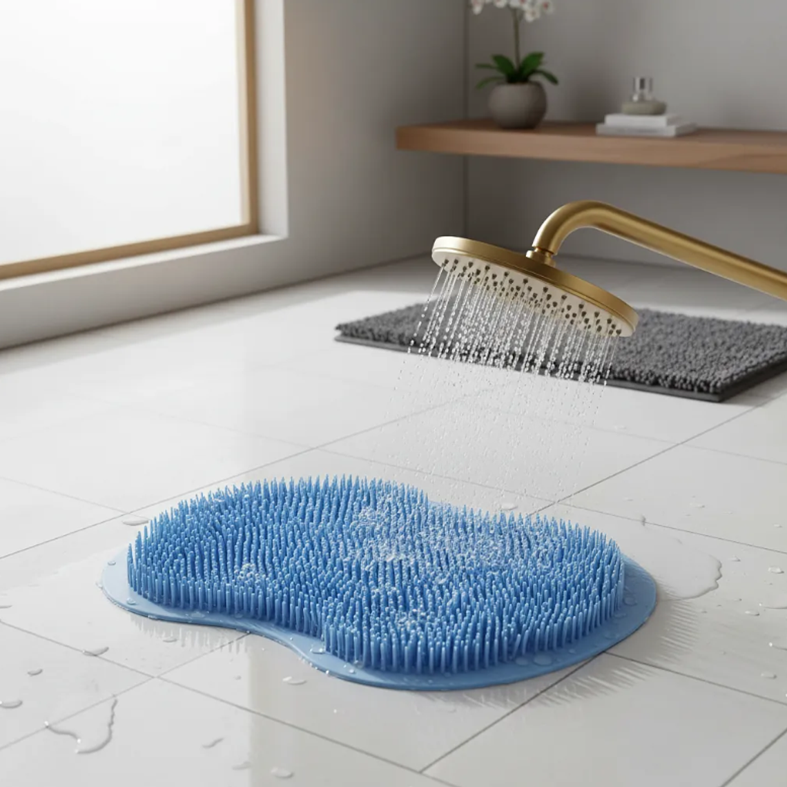 Alfombra Limpiadora Masajeadora De Pies Para Ducha  6