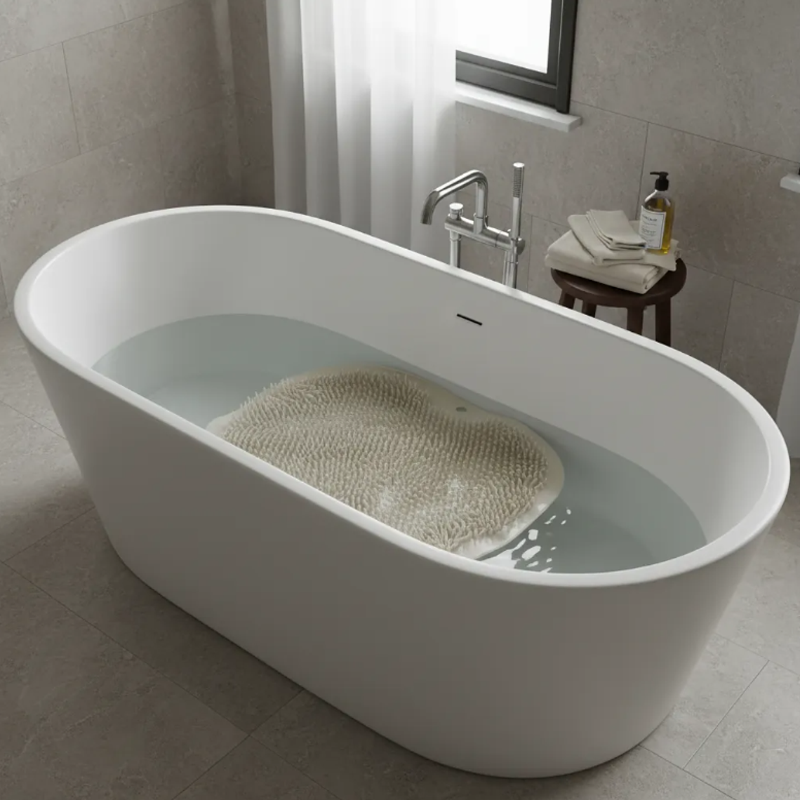 Alfombra Limpiadora Masajeadora De Pies Para Ducha  7