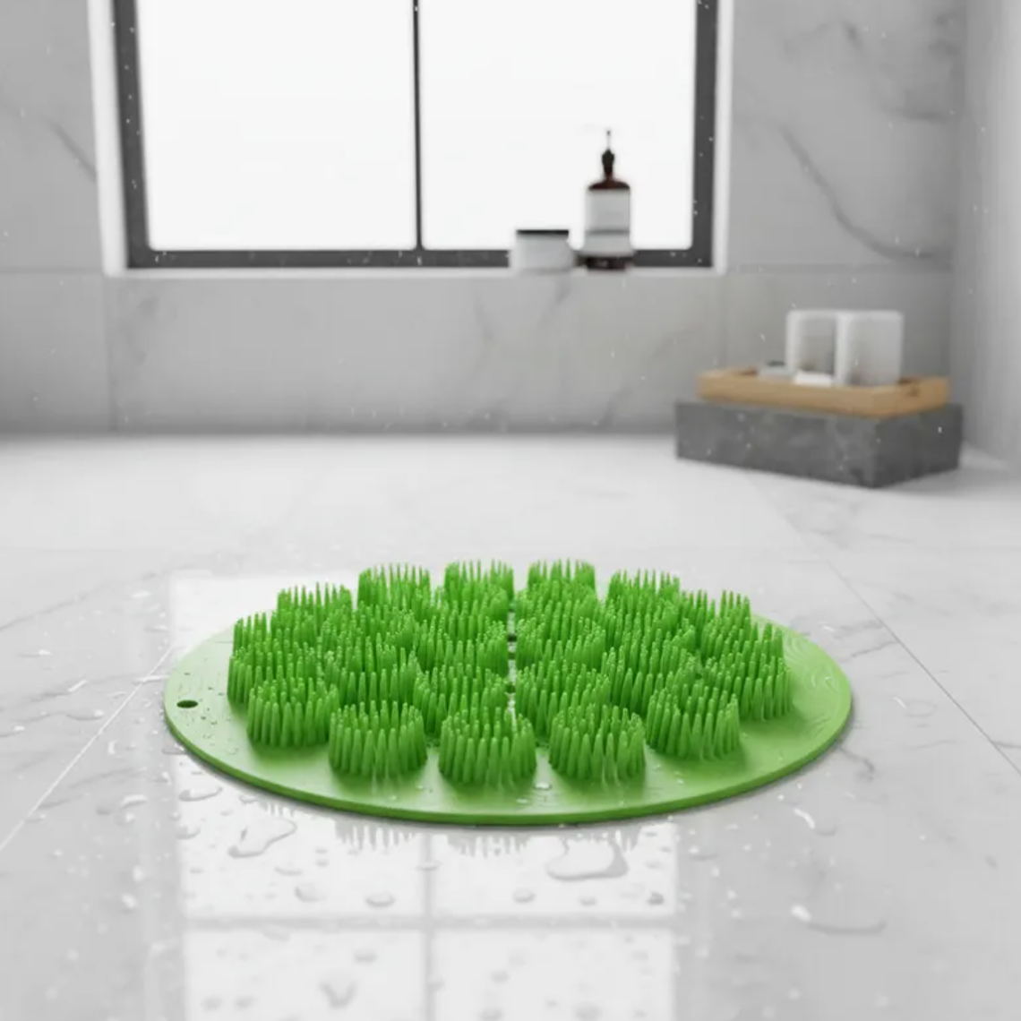 Alfombrilla Masajeadora Limpiadora De Pies Para Ducha Silicona 3