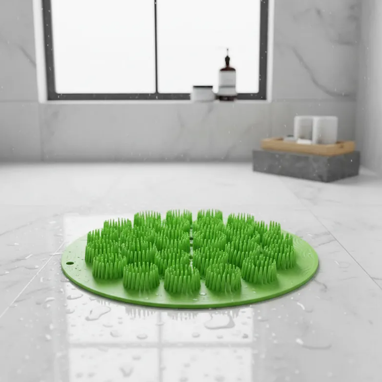 Alfombrilla Masajeadora Limpiadora De Pies Para Ducha Silicona 3