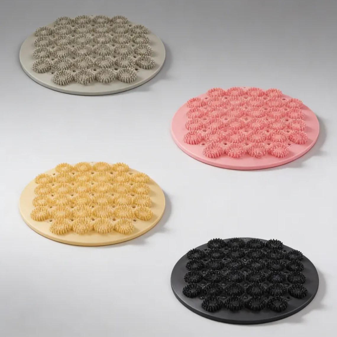 Alfombrilla Masajeadora Limpiadora De Pies Para Ducha Silicona 2