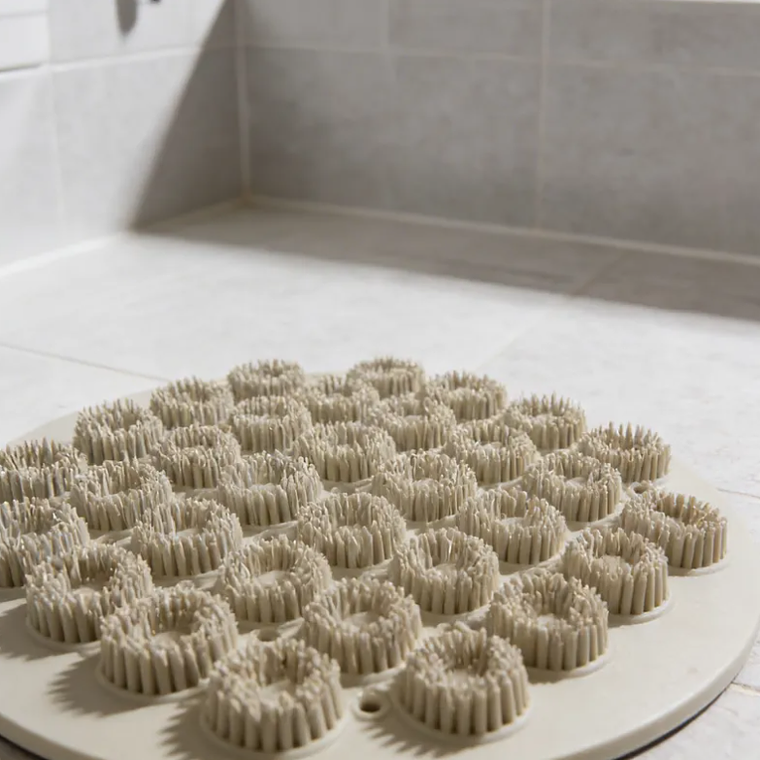 Alfombrilla Masajeadora Limpiadora De Pies Para Ducha Silicona 6