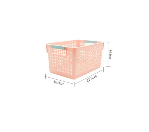 Canasto Organizador Plástico Multiuso 27.5x18.3x14.5cm