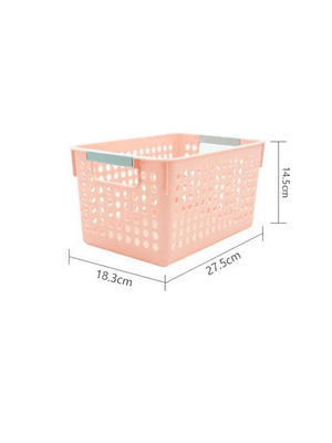 Canasto Organizador Plástico Multiuso 27.5x18.3x14.5cm