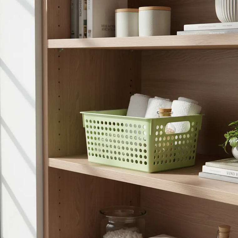 Canasto Organizador Plástico Multiuso 27.5x18.3x14.5cm 8