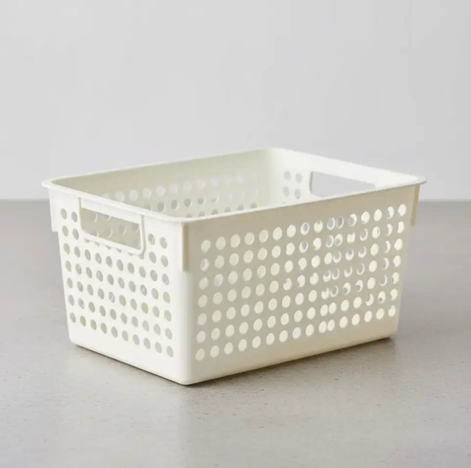 Canasto Organizador Plástico Calado Multiuso 40x20.5x19.5cm 3