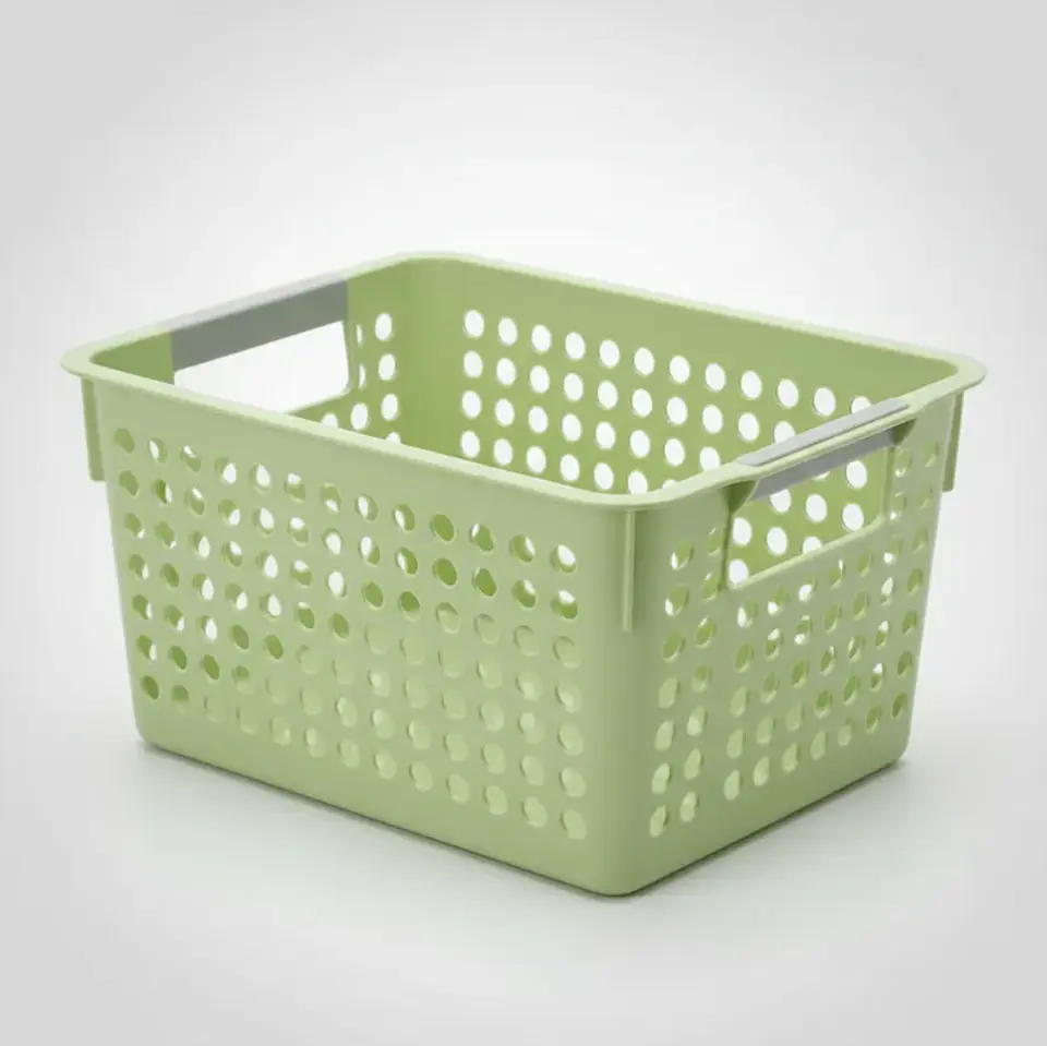 Canasto Organizador Plástico Calado Multiuso 40x20.5x19.5cm 4