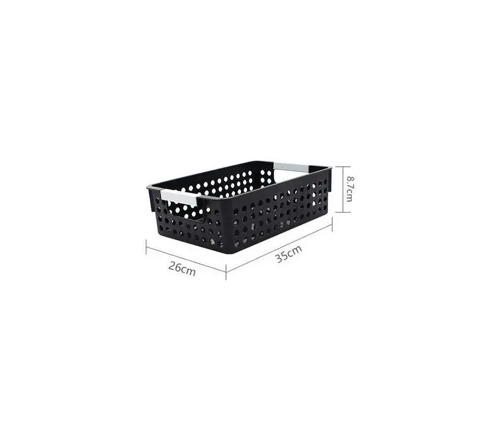 Canasto Organizador Plástico Multiuso 35x26x8.7cm 2
