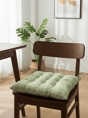 Cojín Acolchado Para Silla 40x40cm Diseño Cuadros