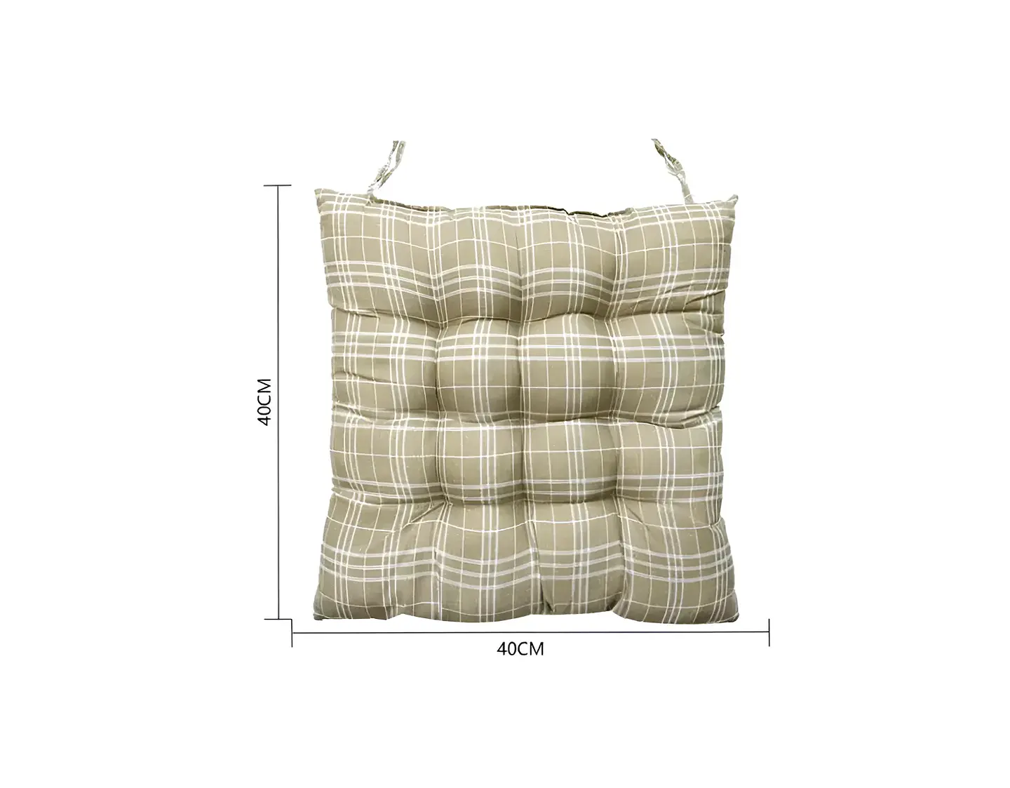 Cojín Acolchado Para Silla 40x40cm Diseño Cuadros 4
