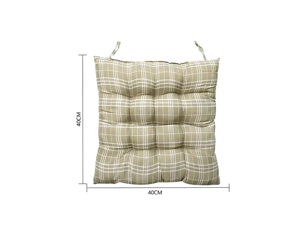 Cojín Acolchado Para Silla 40x40cm Diseño Cuadros 4