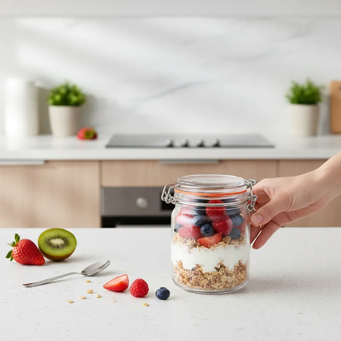 Frasco de Vidrio Hermético 750cc 2