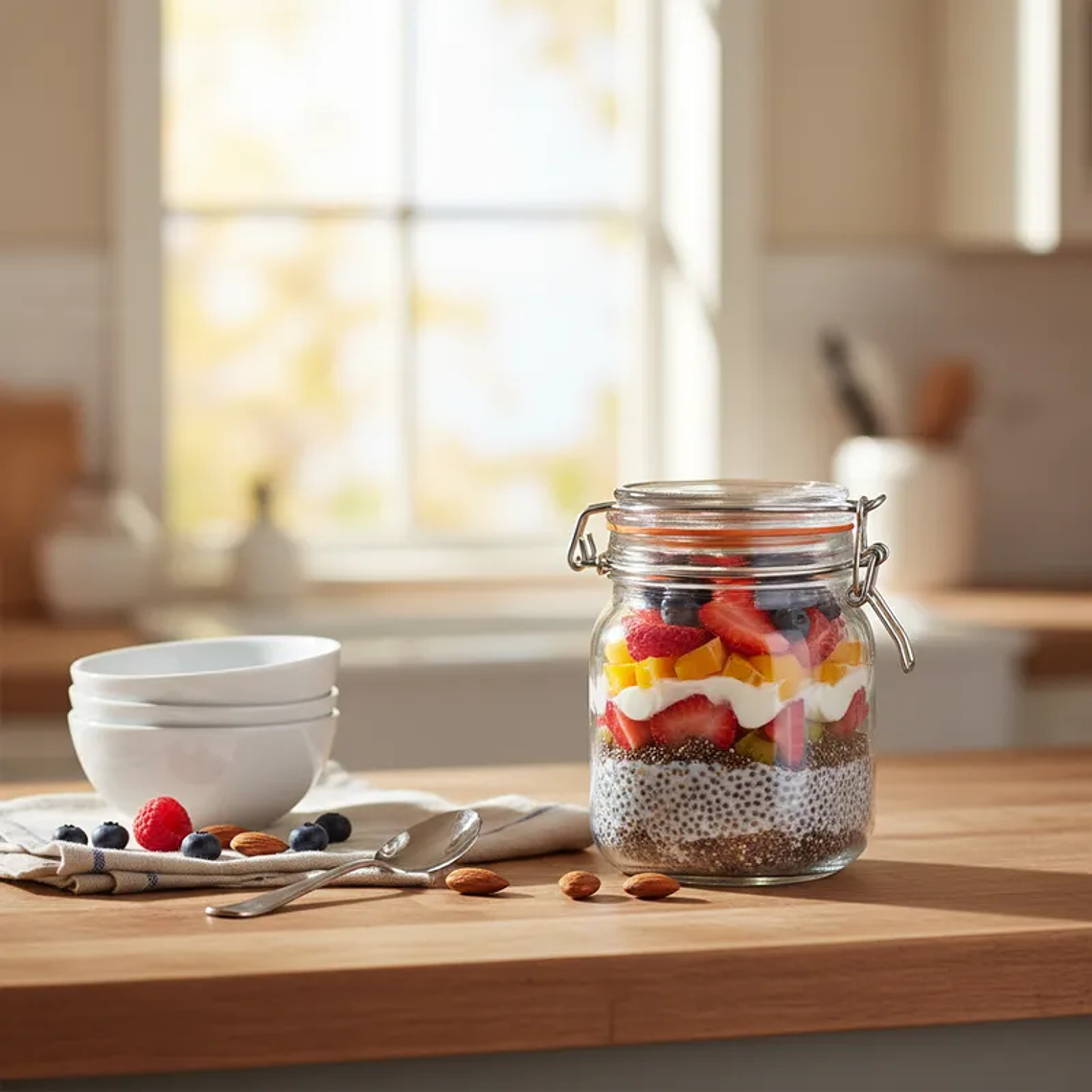 Frasco de Vidrio Hermético 750cc 4