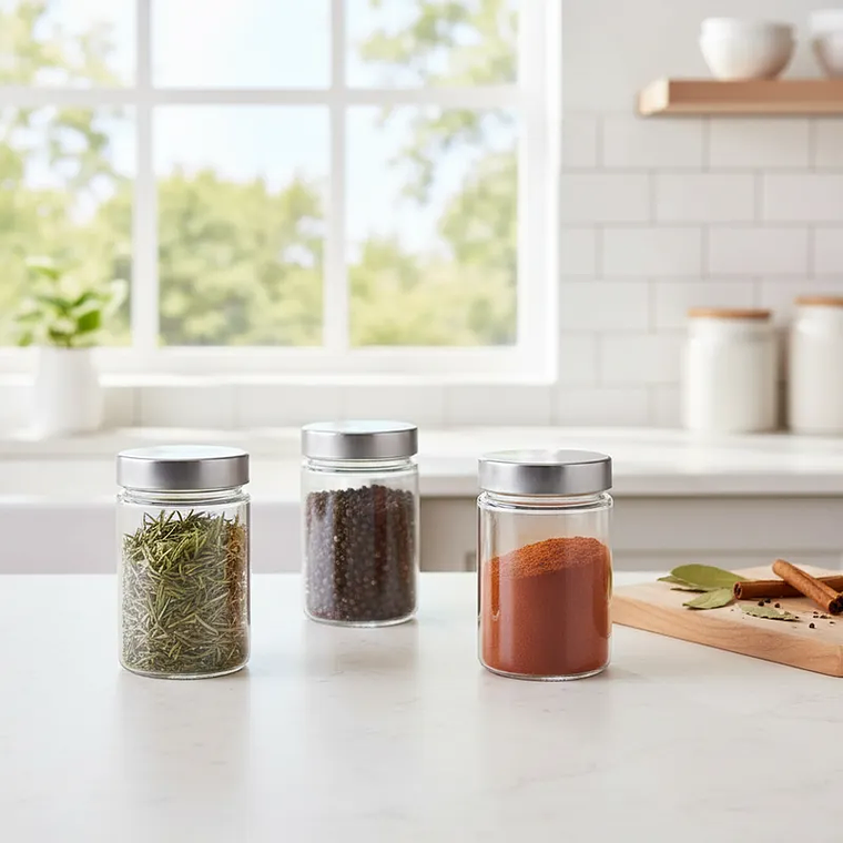 Frasco de Vidrio Hermético 350ml Tapa Rosca Alimentos 3