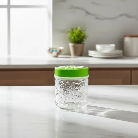 Frasco de vidrio 850ml con tapa para alimentos