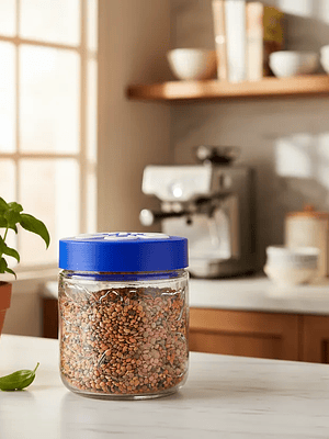 Frasco de vidrio 850ml con tapa para alimentos