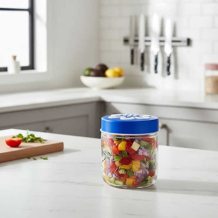 Frasco de vidrio 850ml con tapa para alimentos 3