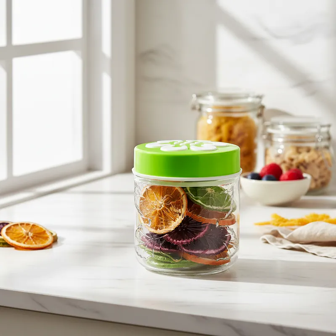 Frasco de vidrio 850ml con tapa para alimentos 4