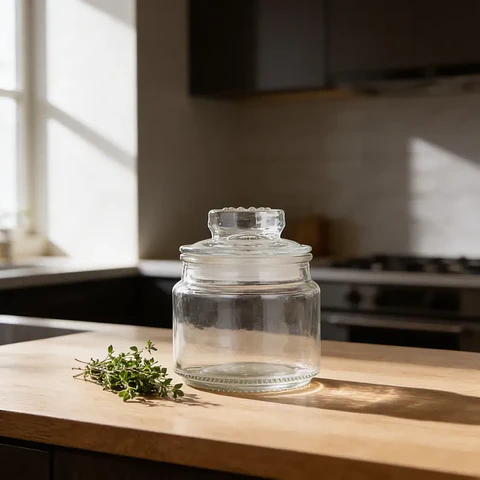 Frasco de vidrio 150ml con tapa para cocina