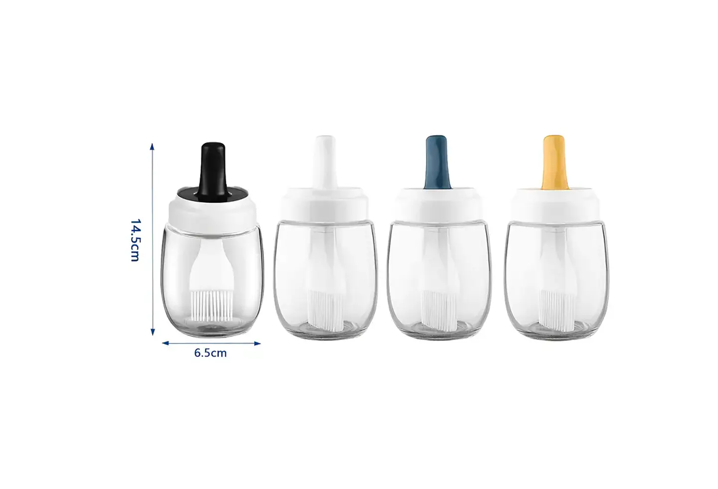 Frasco Aceitero Dispensador con Brocha de Silicona 14.5x6.5XCM 3