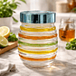 Frasco de Vidrio 800ml con Tapa Plastica Rayas Colores - Miniatura 5