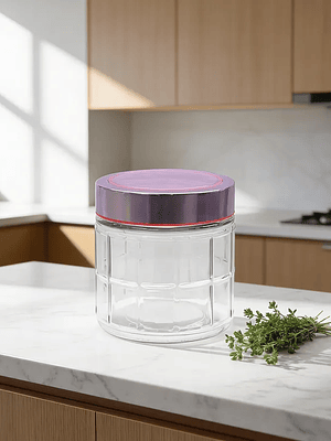 Frasco De Vidrio 800ml Con Tapa Plastica Para Alimentos