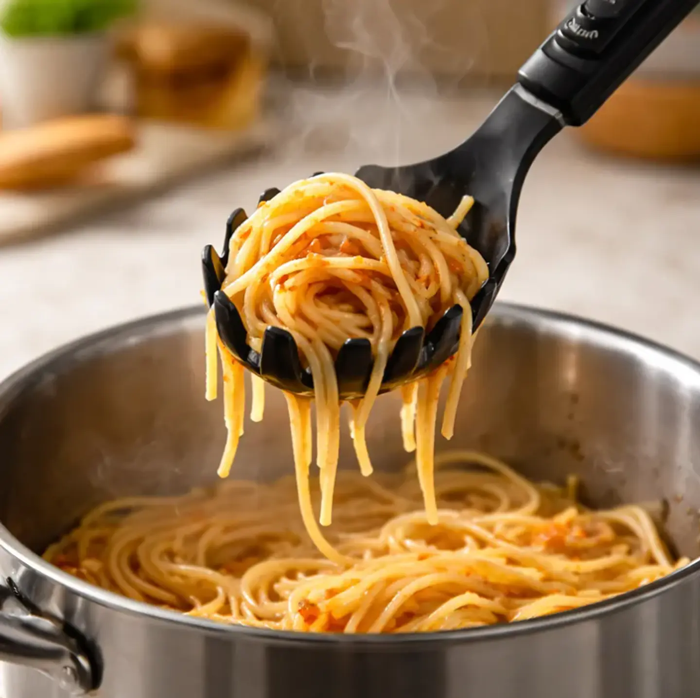 Cuchara Servidor Para Pastas Espaguetis  35cm 4