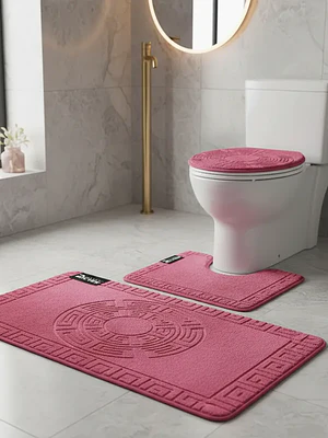Set Alfombra Baño 3 Piezas 50x80cm Rectangular