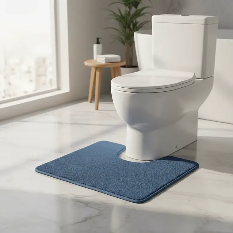 Set Alfombra de baño rectangular 80x50 cm Genérica 2