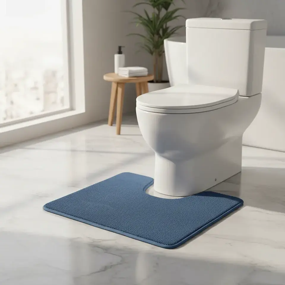 Set Alfombra de baño rectangular 80x50 cm Genérica 2