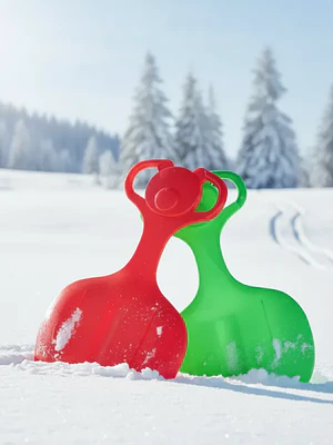 Trineo Para Nieve Infantil Diseño Oso Con Asa Resistente