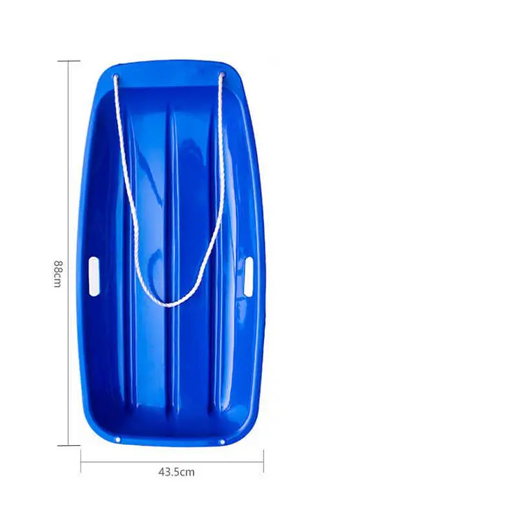 Trineo de Nieve Plástico 88cm con Manillas y Cuerda 6