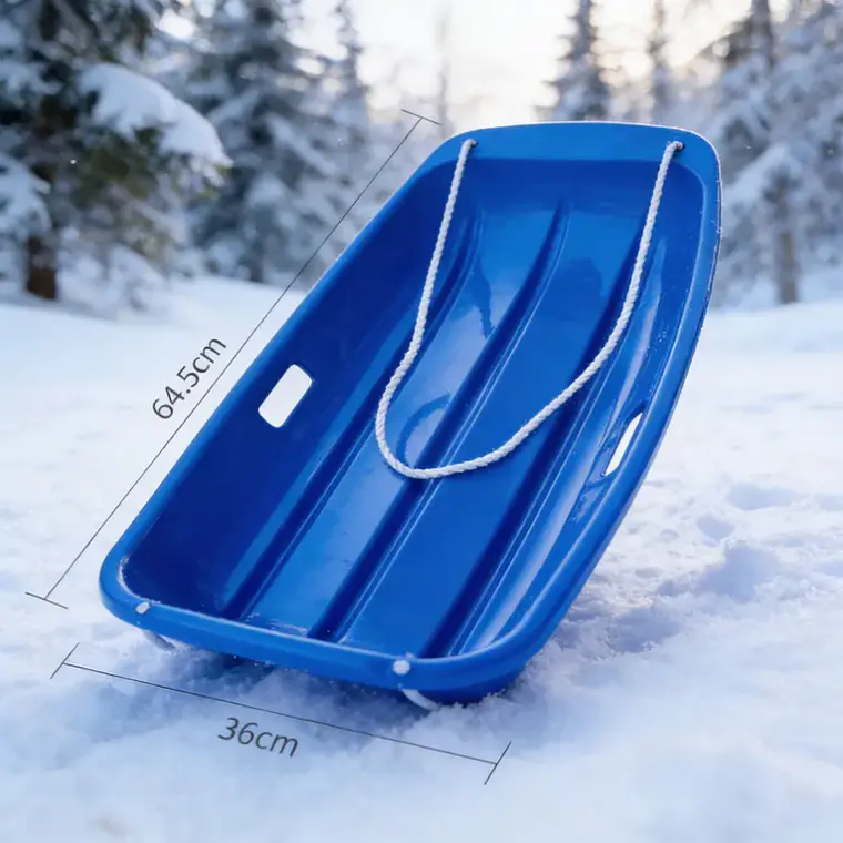 Trineo De Nieve Plástico Para Niños 64.5cm Con Cuerda 4