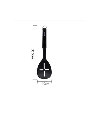Cuchara Espumadera Ranurada Para Cocina 35.5cm Negro