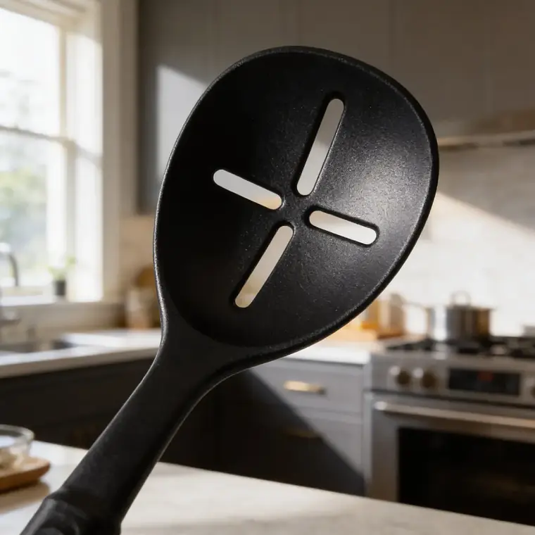 Cuchara Espumadera Ranurada Para Cocina 35.5cm Negro 6