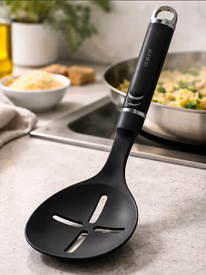 Cuchara Espumadera Ranurada Para Cocina 35.5cm Negro