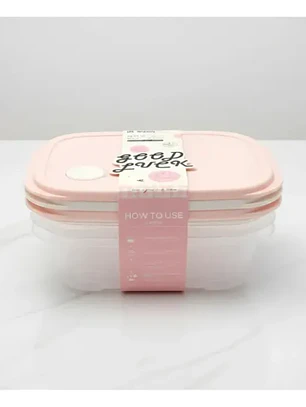 Set Contenedor Hermético Para Alimentos 13.5x9x5.2cm