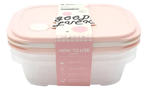 Set Contenedor Hermético Para Alimentos 13.5x9x5.2cm