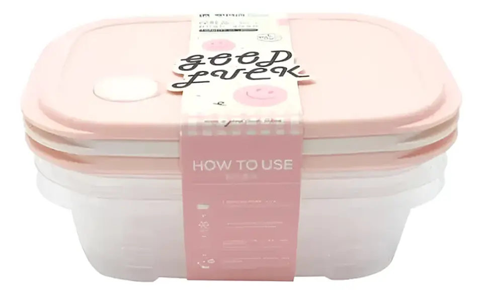 Set Contenedor Hermético Para Alimentos 13.5x9x5.2cm 2