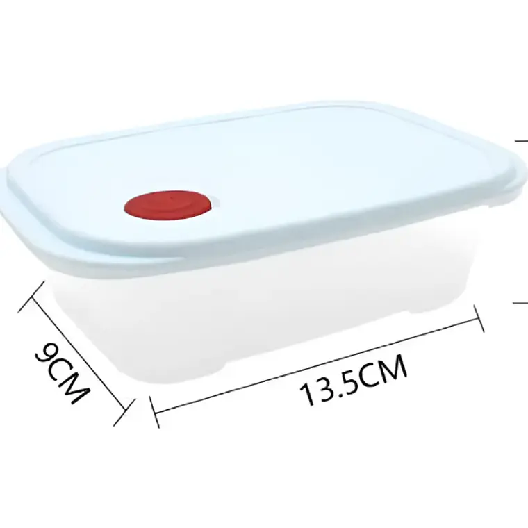 Set Contenedor Hermético Para Alimentos 13.5x9x5.2cm 5