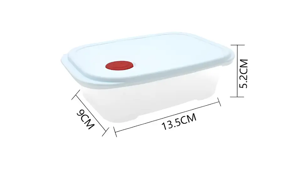 Set Contenedor Hermético Para Alimentos 13.5x9x5.2cm 5