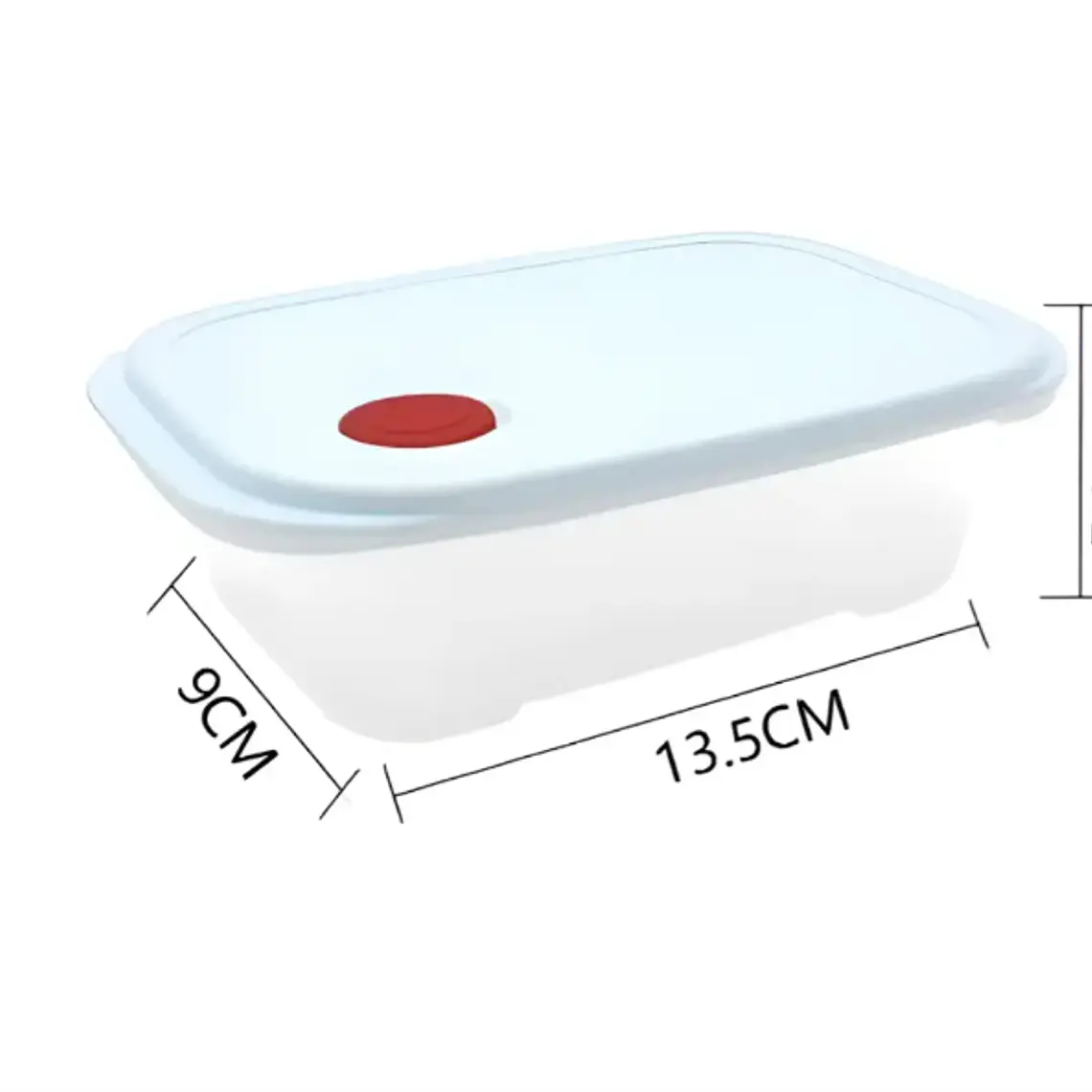 Set Taper Para Comida Alimentos 16,3x11,5x5,4cm 5