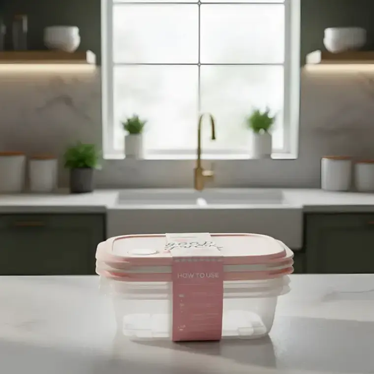 Set Taper Para Comida Alimentos 16,3x11,5x5,4cm 7